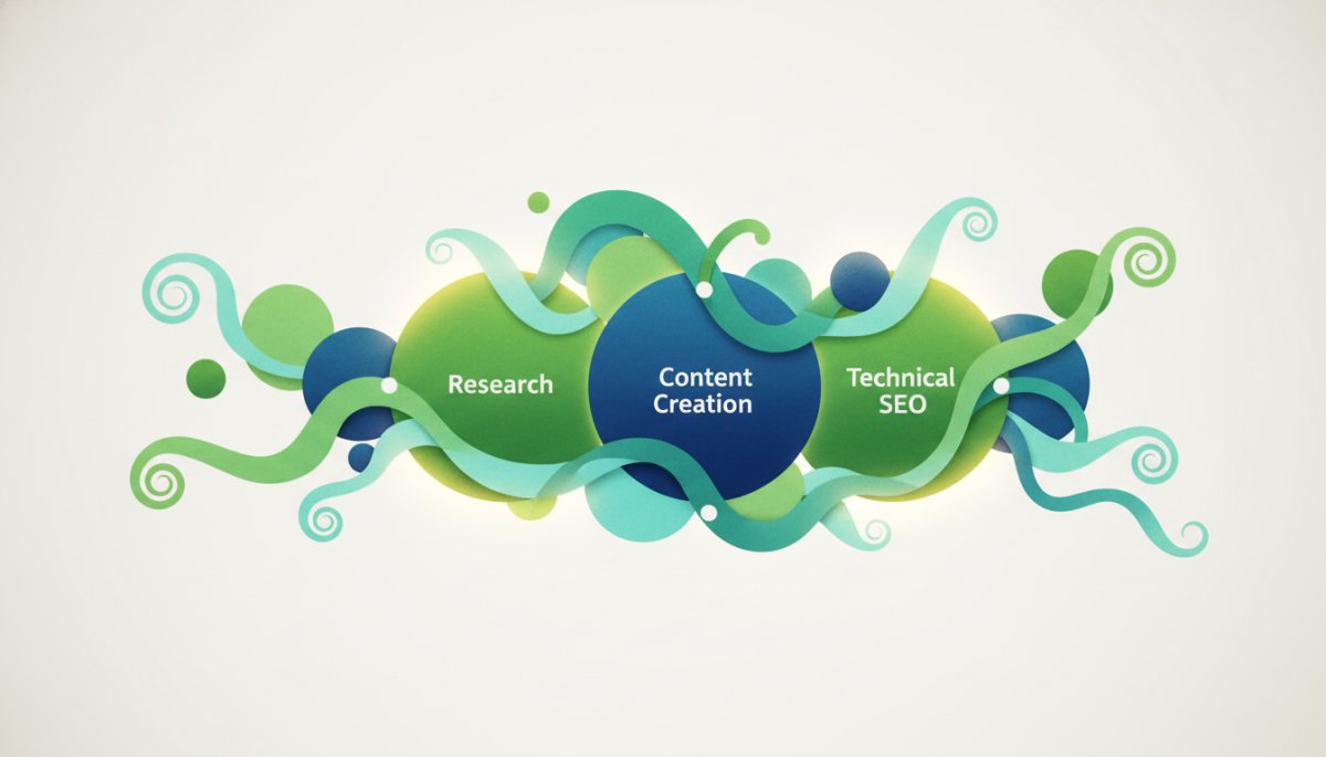 インデックス登録を促進するSEO施策の概念図