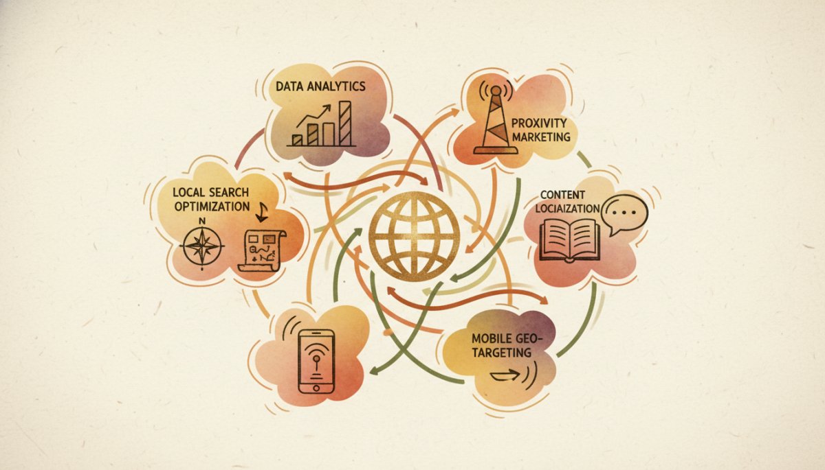 GEO対策の戦略的アプローチ図
