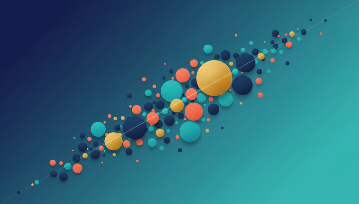 検索ボリュームと競合性の関係を示すグラフ