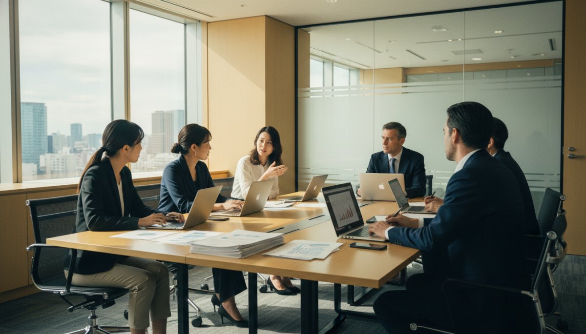 SEO会社との打ち合わせ風景