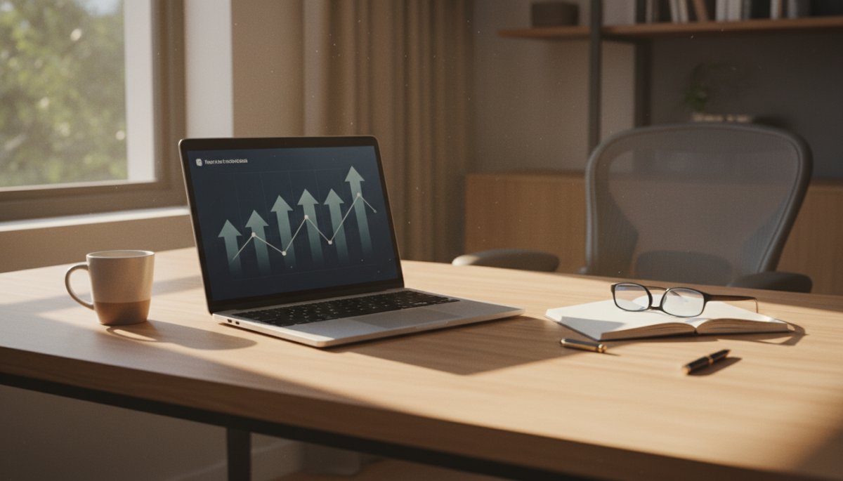 SEO対策の成果を確認するダッシュボード画面