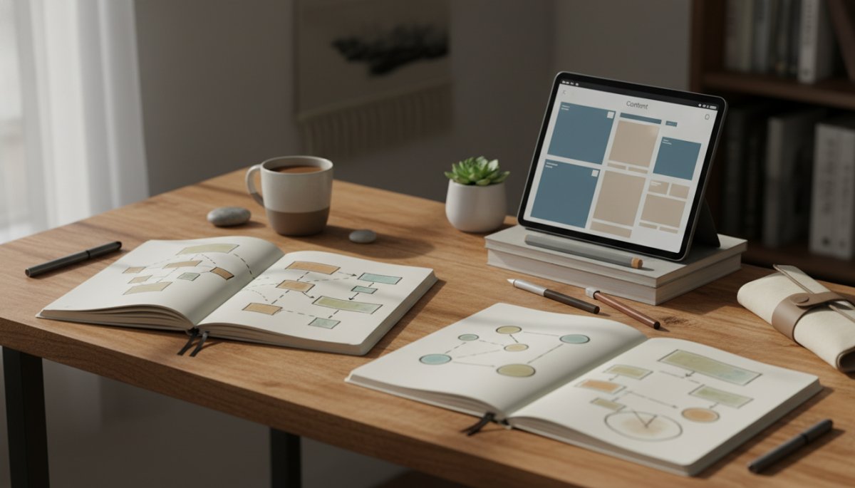 コンテンツ構造とデータ最適化のイメージ