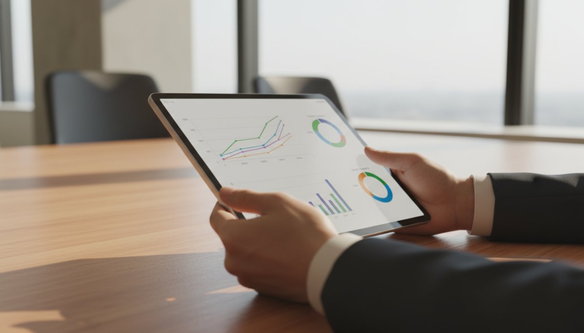 LLMO診断レポートを確認するマーケティング担当者のイメージ